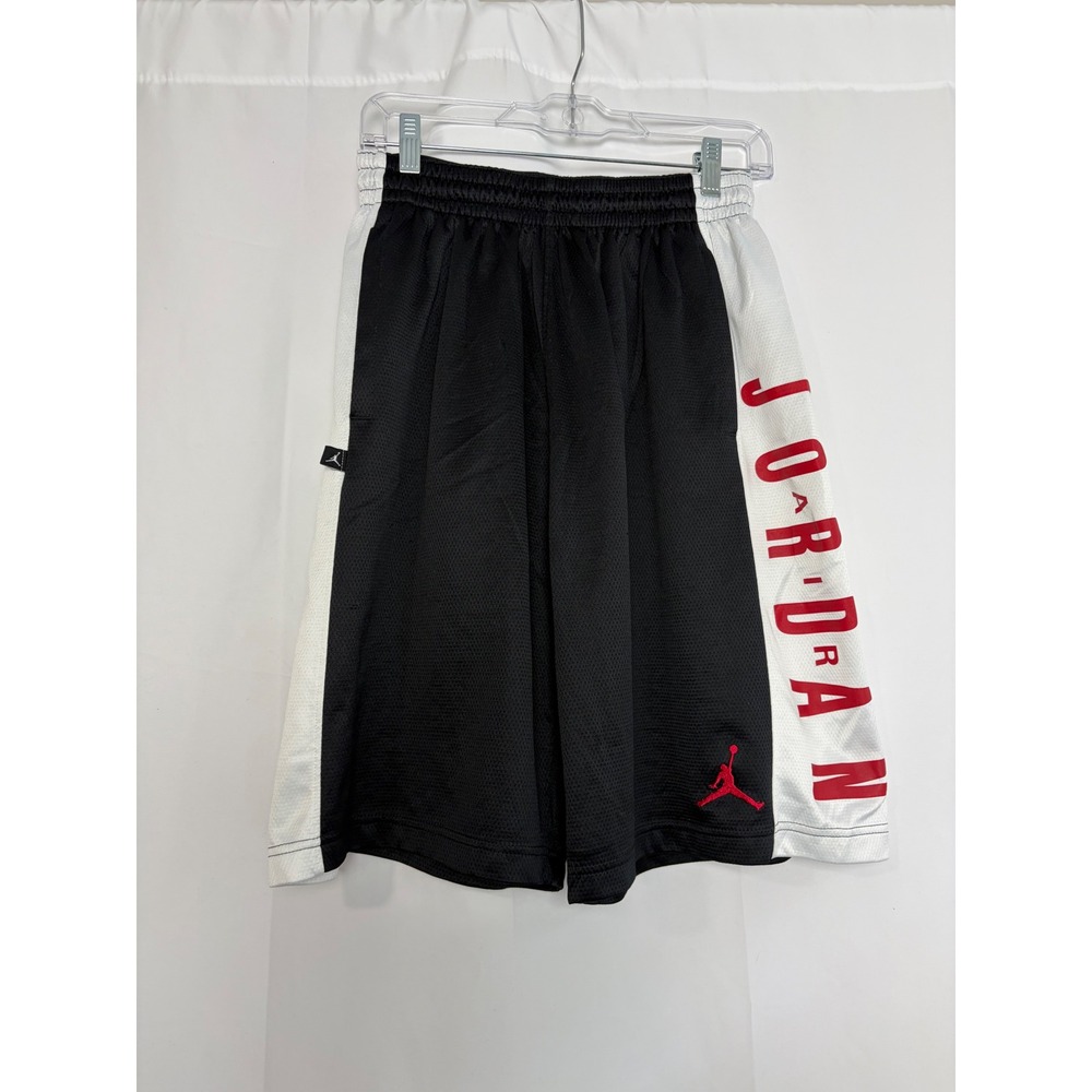 Air Jordan Dri-FIT Basketball Shorts Mens Large Black White Red Jumpman